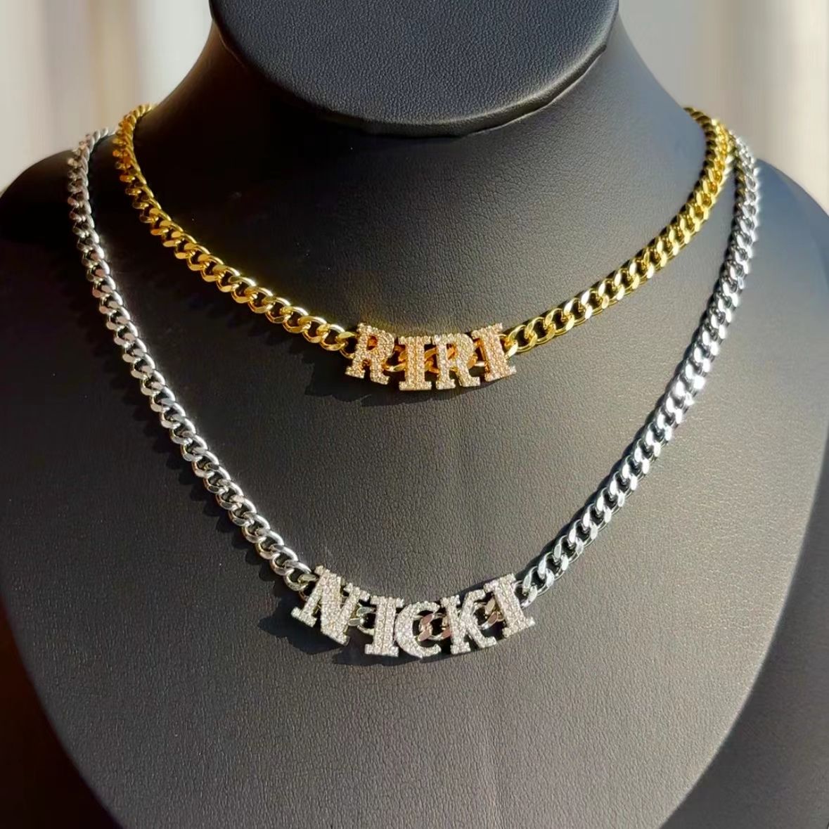 Custom Made Name Cuban Chain Necklace