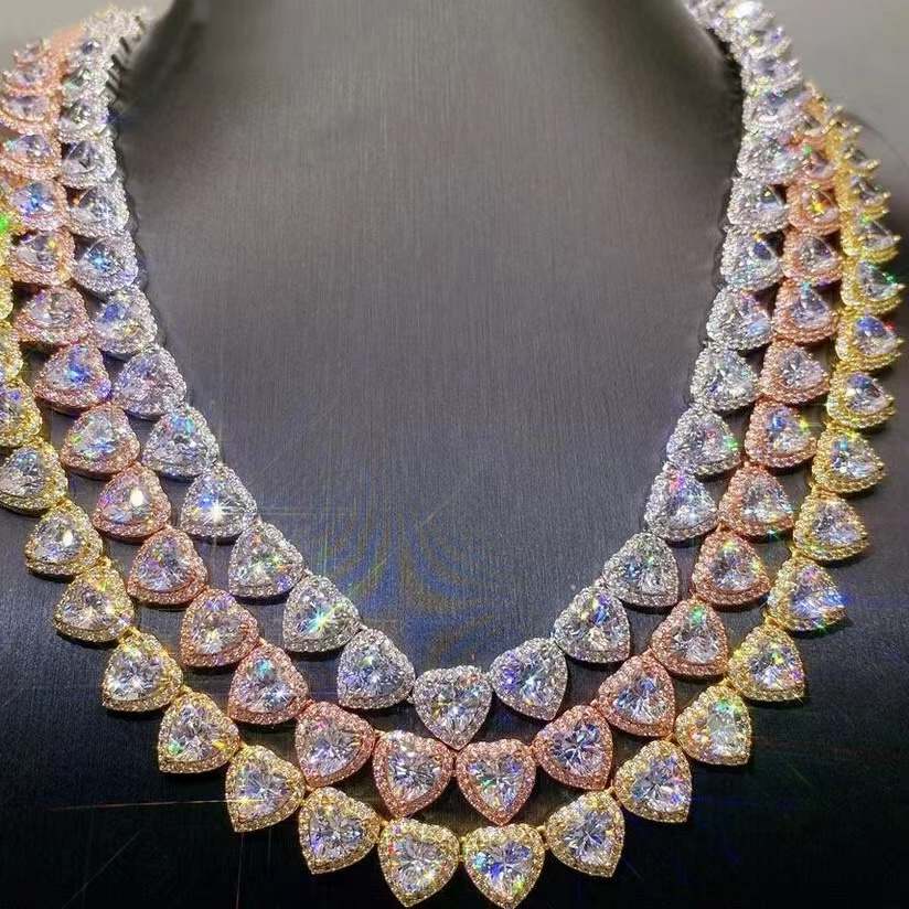 Collier Zircon Coeur Bling