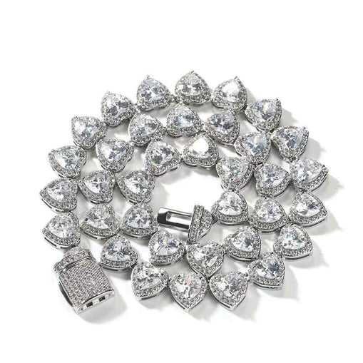 Collier Zircon Coeur Bling