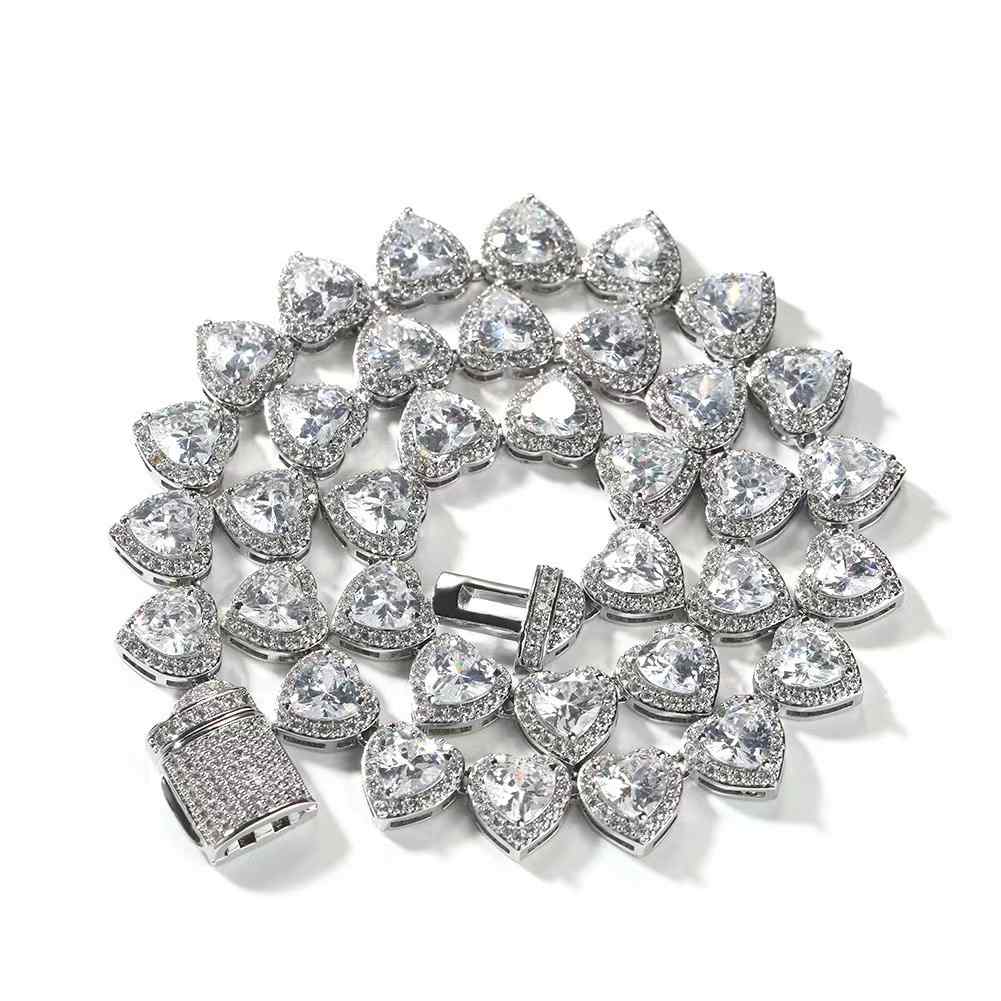 Collier Zircon Coeur Bling