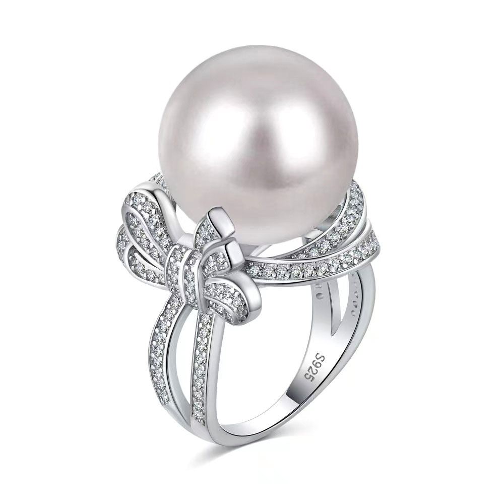 Deluxe Pearl Sterling Silver Ring