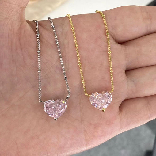 Collier en argent sterling avec cœur radieux en argent sterling