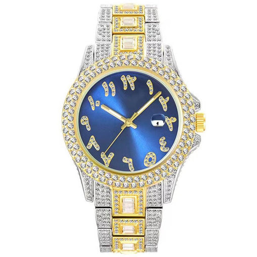 Montre Cadran Arabe Bleu