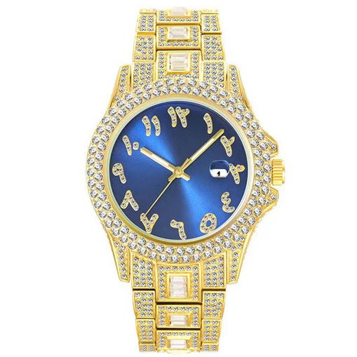 Montre Cadran Arabe Bleu