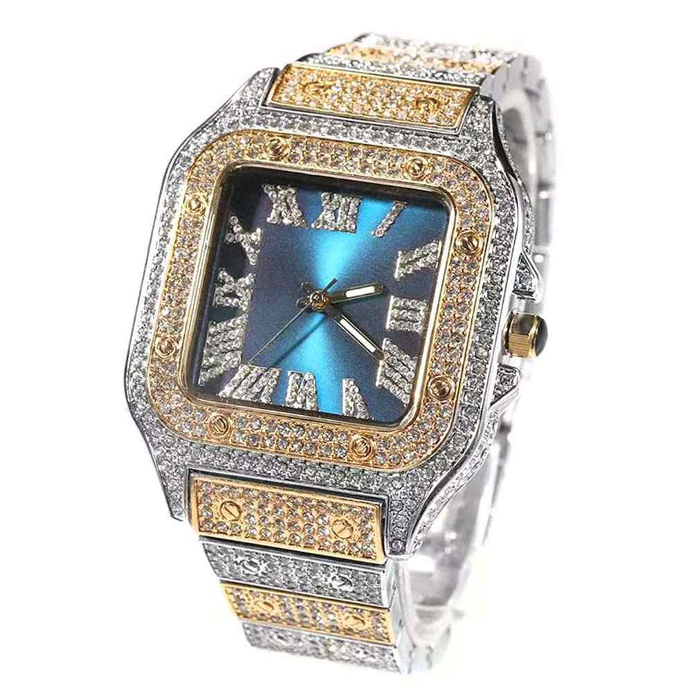 Square Face Watch Blue