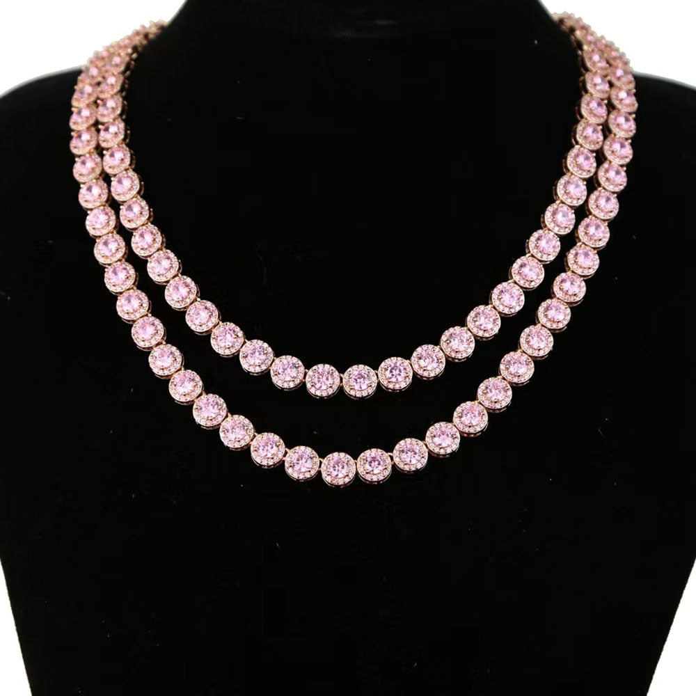 Collier tennis taille émeraude