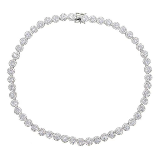 Collier tennis taille émeraude