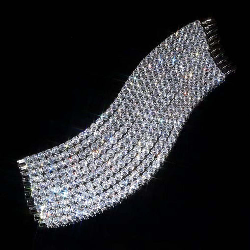 Collier de tennis riche en zircon