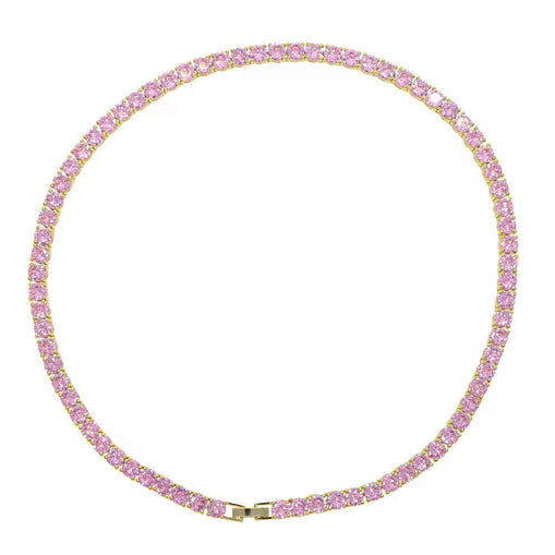 Collier Tennis Zircon Rose 4MM