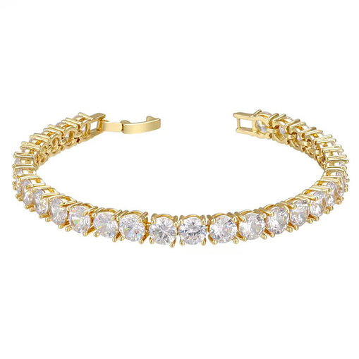 Bracelet Chaîne Tennis Zircon Panthère Noire