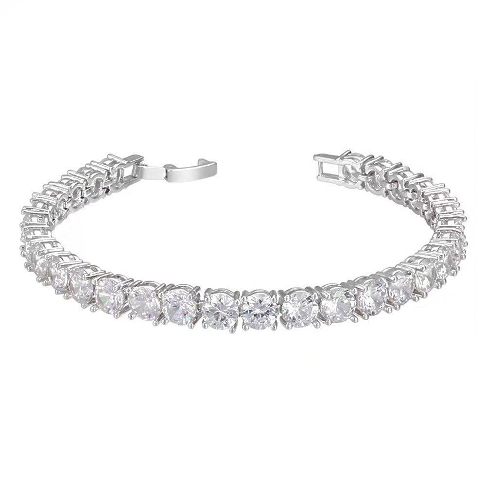 Bracelet Chaîne Tennis Zircon Panthère Noire