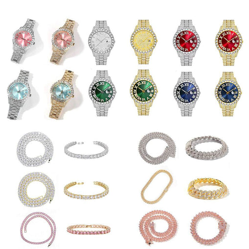 Watch Necklace Bracelet Set-1