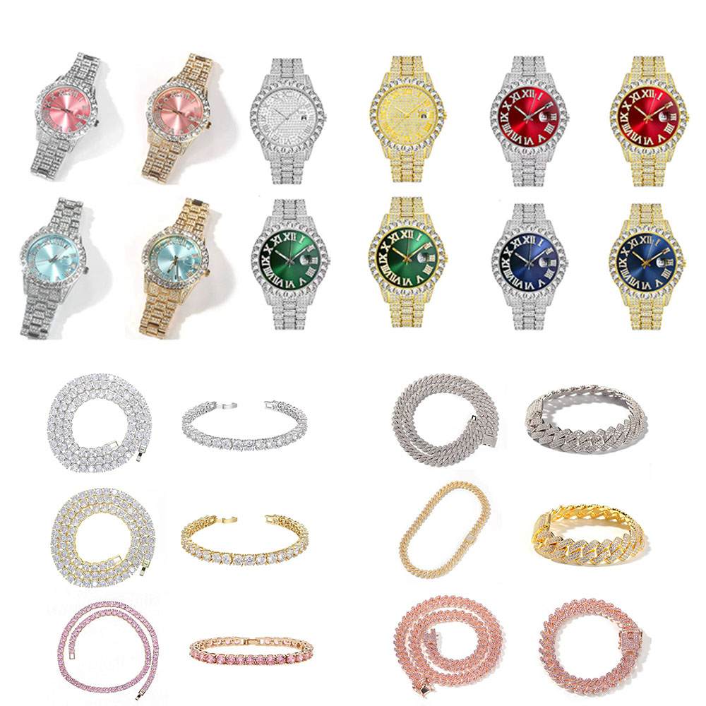 Watch Necklace Bracelet Set-1