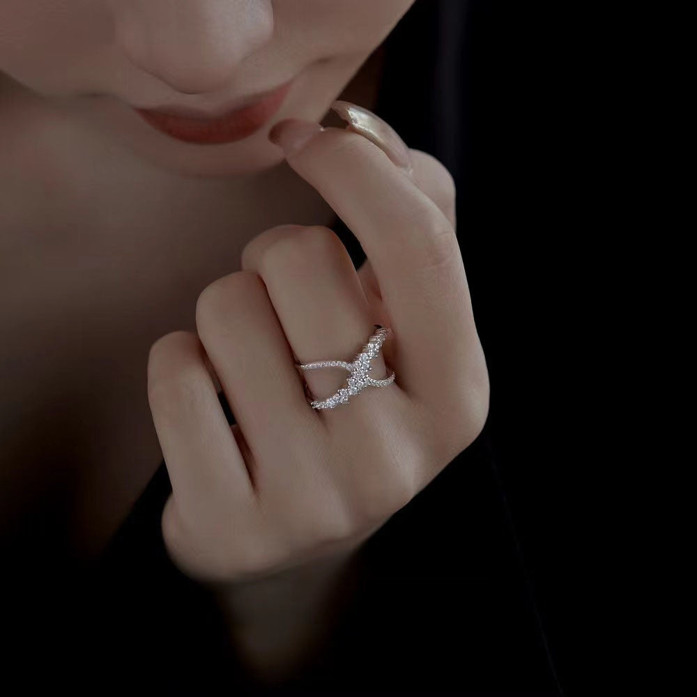 Bague en argent sterling Hola Band