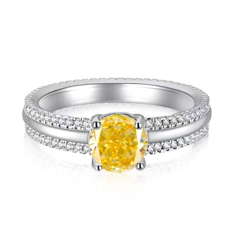 Anillo de plata esterlina de amor puro