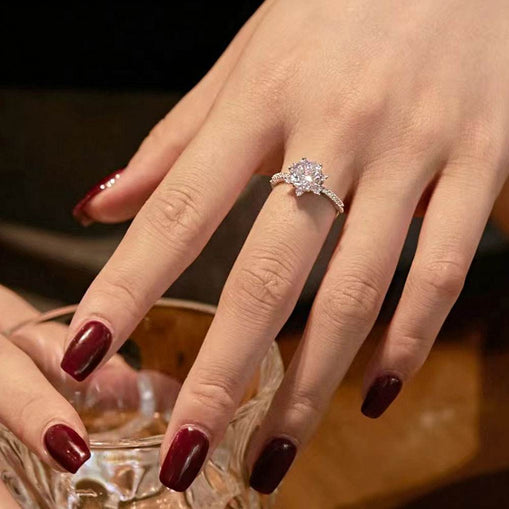 Bloom Flower Sterling Silver Ring