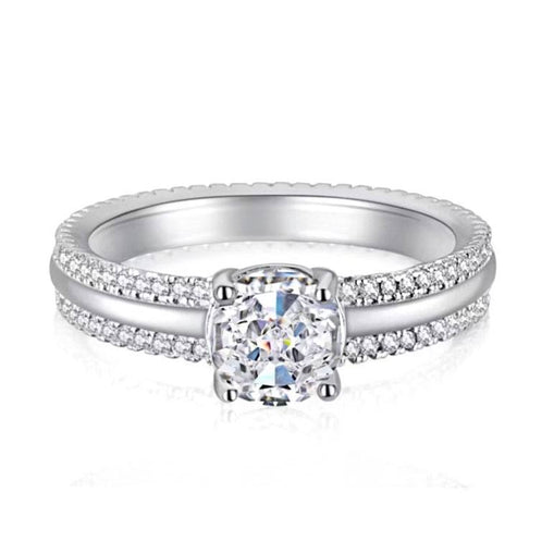 Anillo de plata esterlina de amor puro