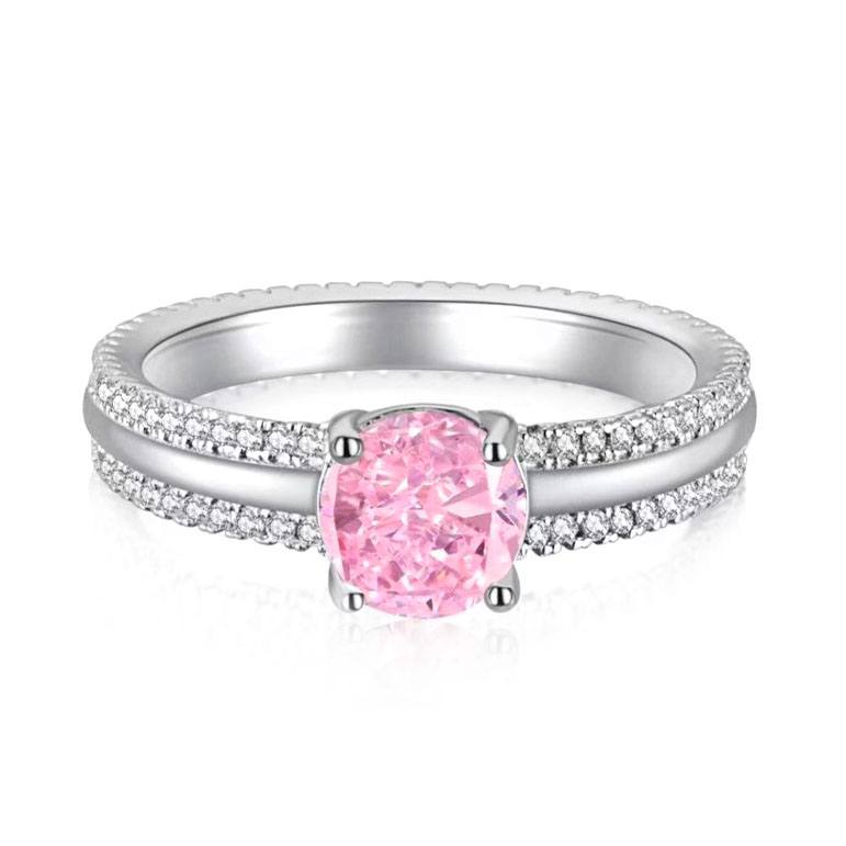 Anillo de plata esterlina de amor puro