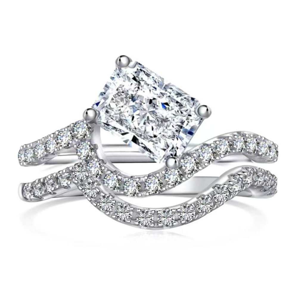 Sugar Baby Sterling Silver Ring Set+Set Ring Box