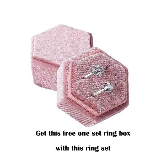 Sugar Baby Sterling Silver Ring Set+Set Ring Box