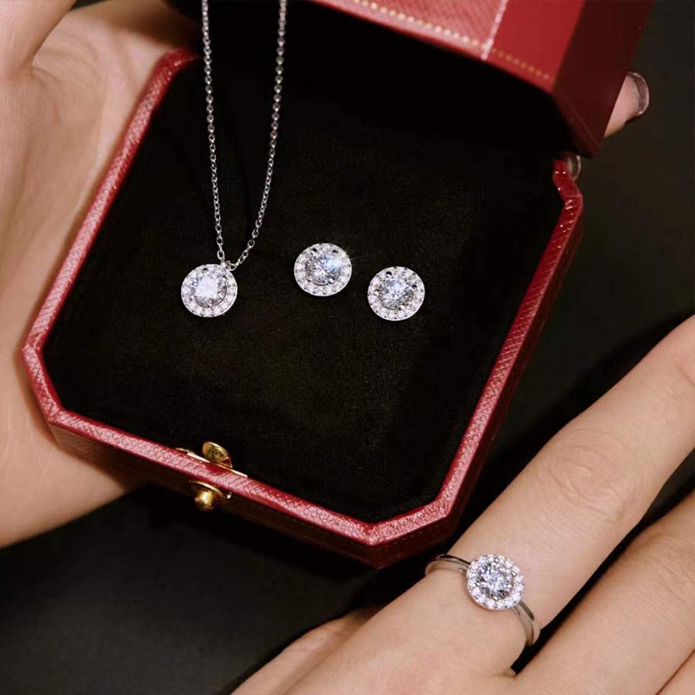 Delores Sterling Silver Jewelry Set+Gift Box