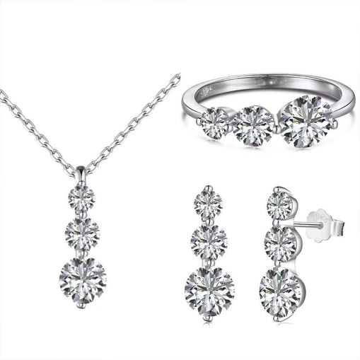 Lilis Sterling Silver Jewelry Set+Gift Box