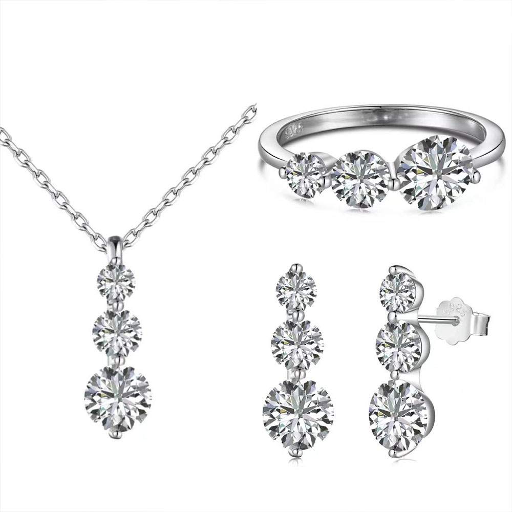 Lilis Sterling Silver Jewelry Set+Gift Box