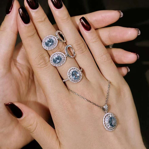 Mermaid Sterling Silver Jewelry Set+Gift Box