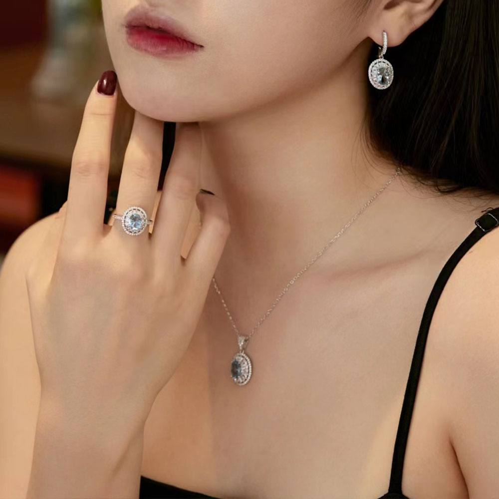 Mermaid Sterling Silver Jewelry Set+Gift Box