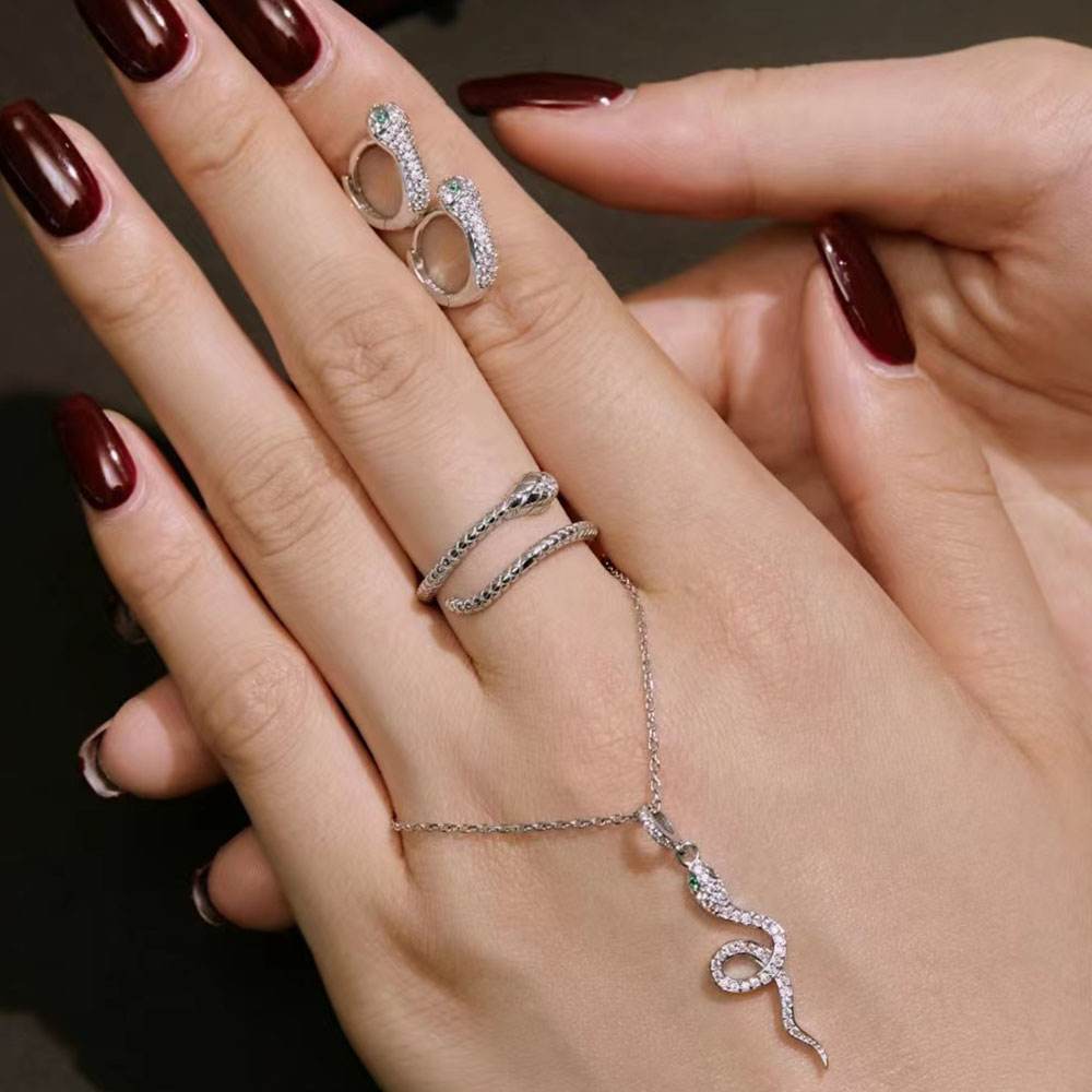 Snake Sterling Silver Jewelry Set+Gift Box