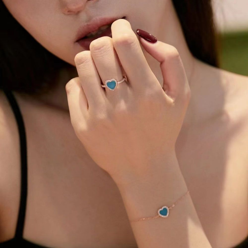 Sweet Heart Sterling Silver Jewelry Set+Gift Box