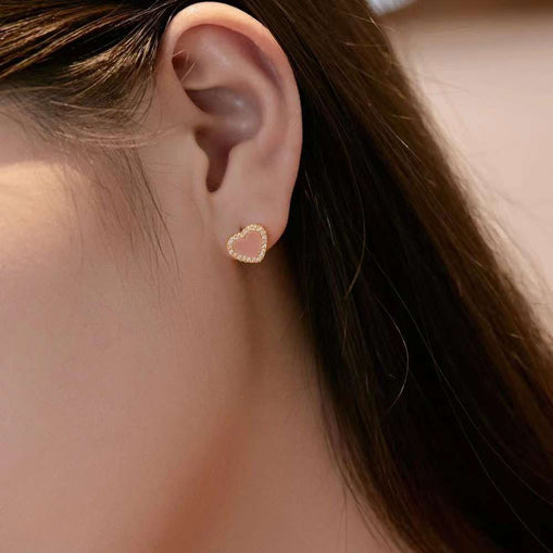 Sweet Heart Sterling Silver Jewelry Set+Gift Box