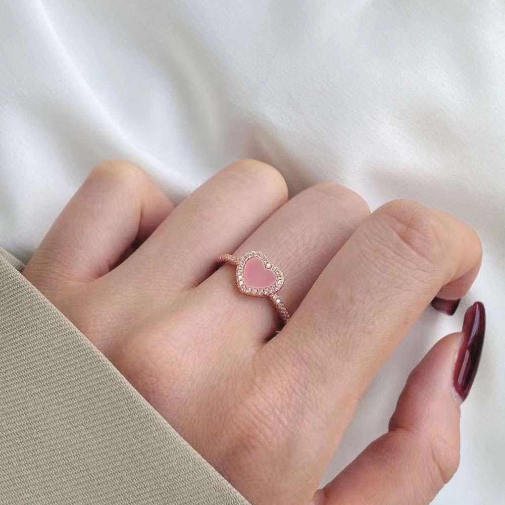 Sweet Heart Sterling Silver Jewelry Set+Gift Box