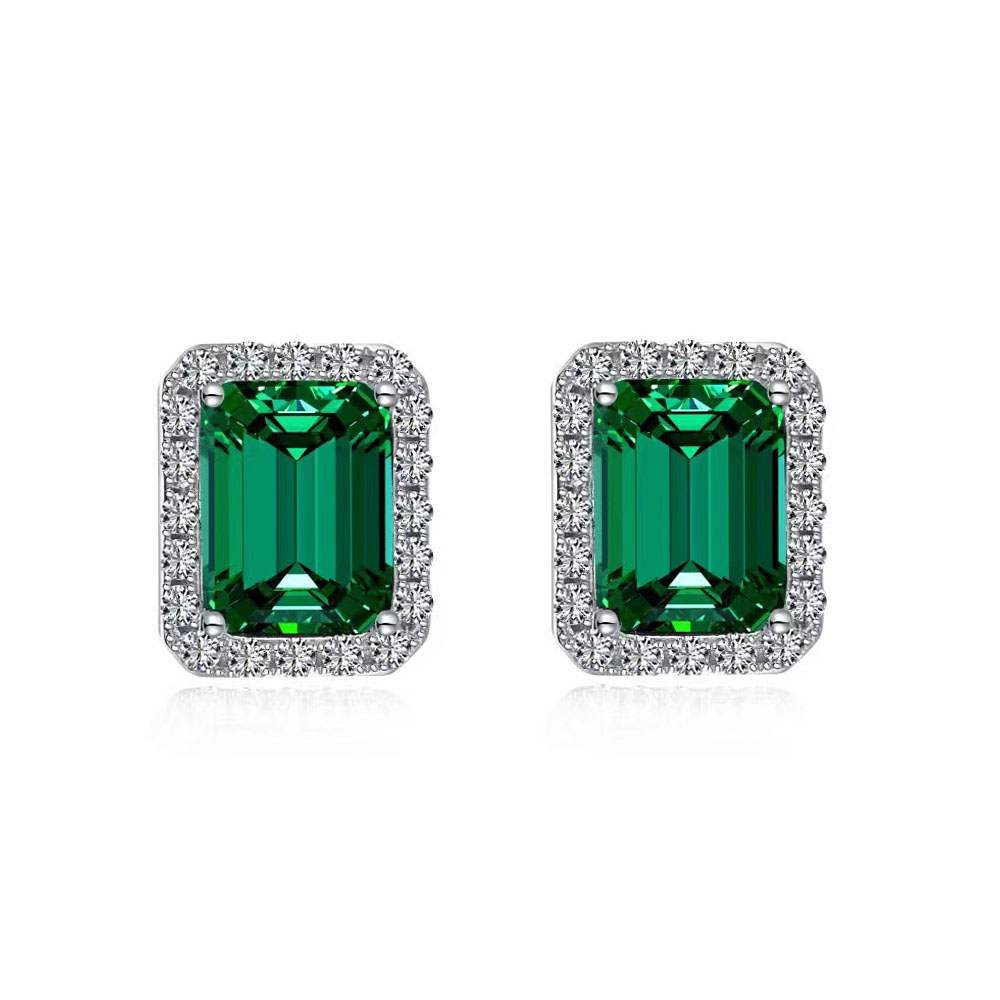 Emerald Stud Earrings