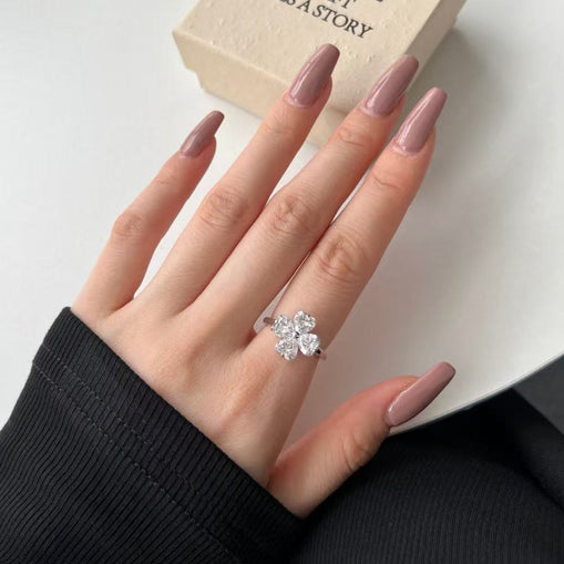 Bague en argent sterling éblouissante Argent