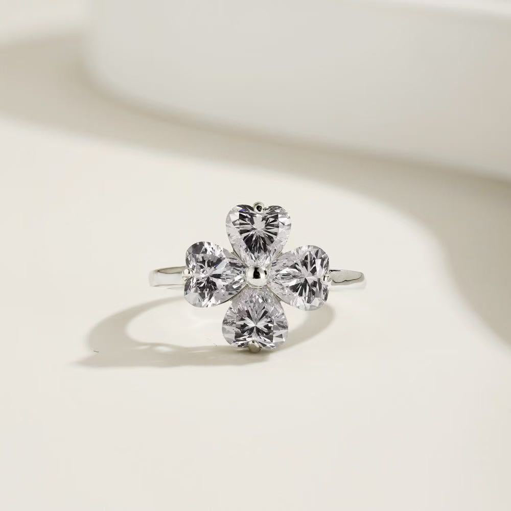 Bague en argent sterling éblouissante Argent