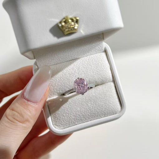 Bague de fiançailles romantique en argent sterling