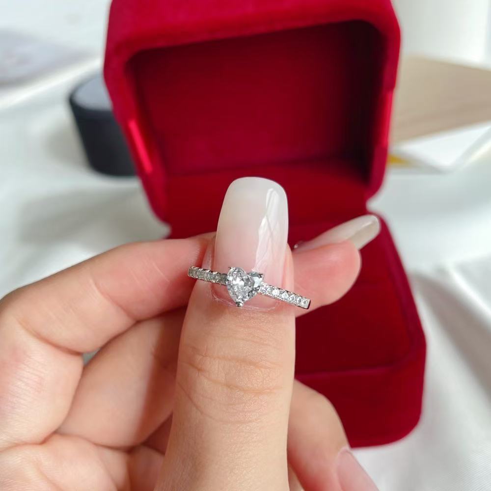 Bague premier amour en argent sterling