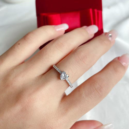 Bague premier amour en argent sterling