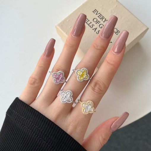 Bague en argent sterling éblouissante Argent