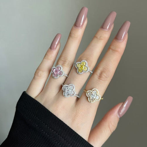 Bague en argent sterling éblouissante Argent