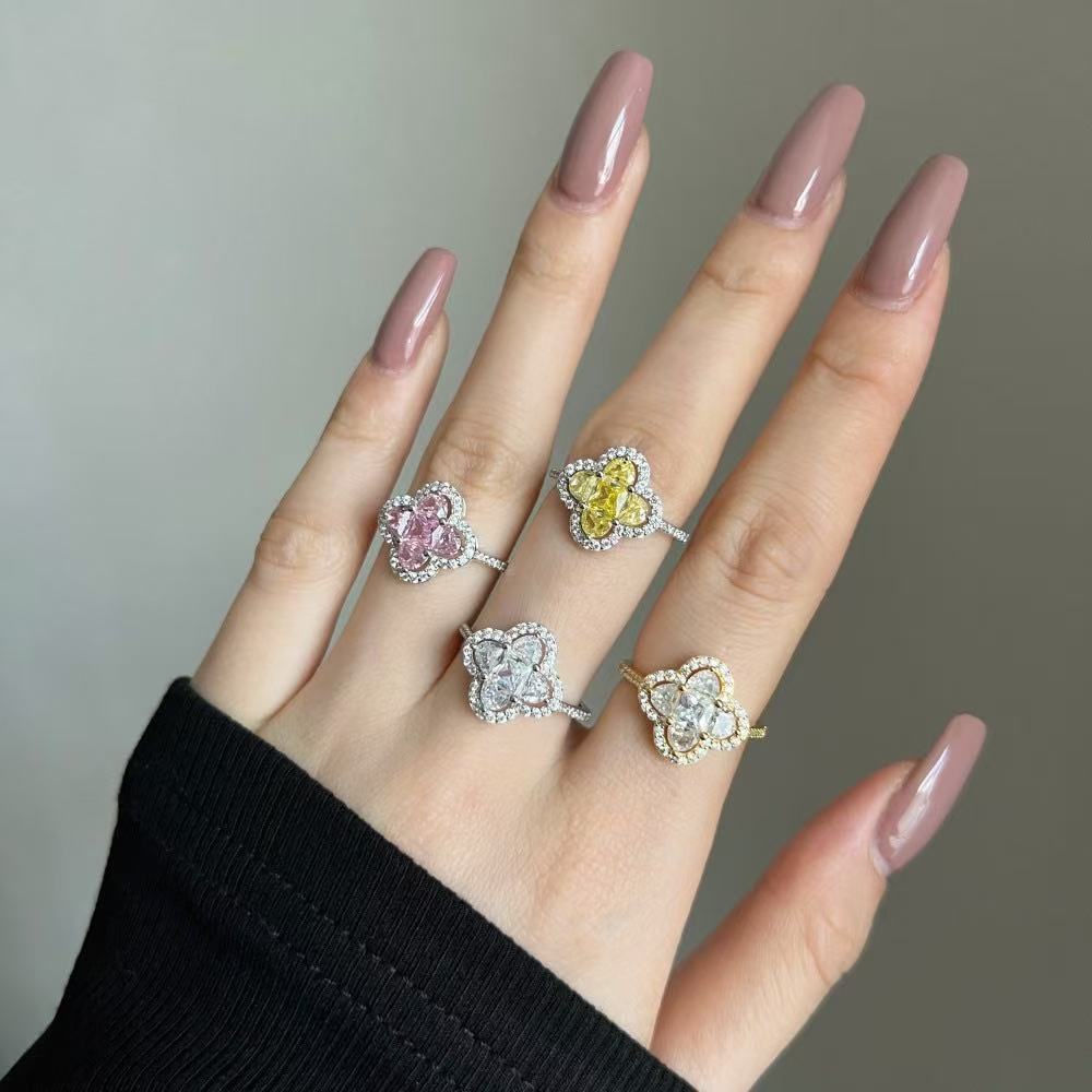 Bague en argent sterling éblouissante Argent