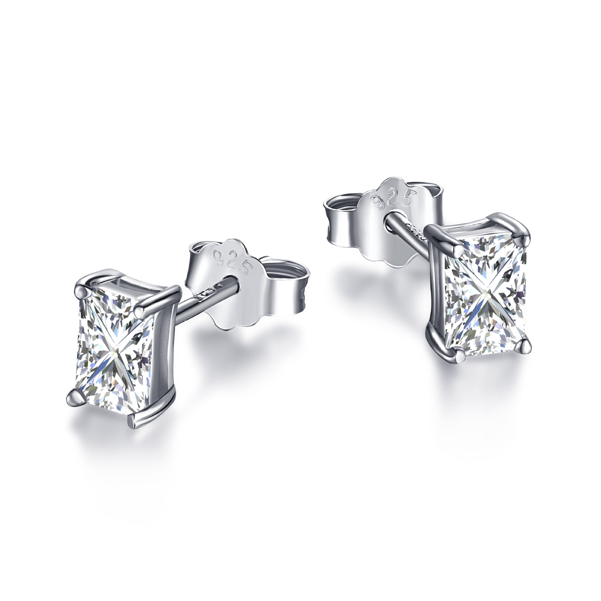 Boucles d'oreilles classiques en zircon