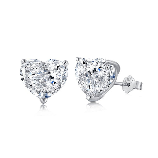 Boucles d'Oreilles Coeur Zircon