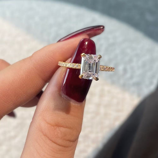 Bague Argent Massif Adore Emeraude