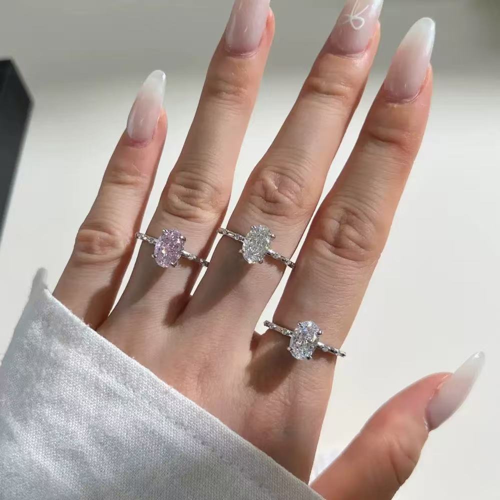 Precious love Bague Argent Massif Ovale