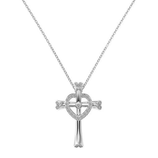 Twinkle Cross Sterling Silver Necklace