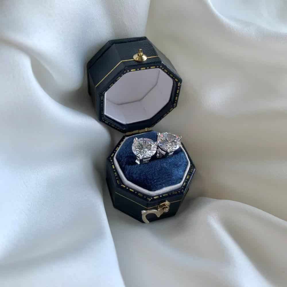 Boucles d'Oreilles Poire Zircon