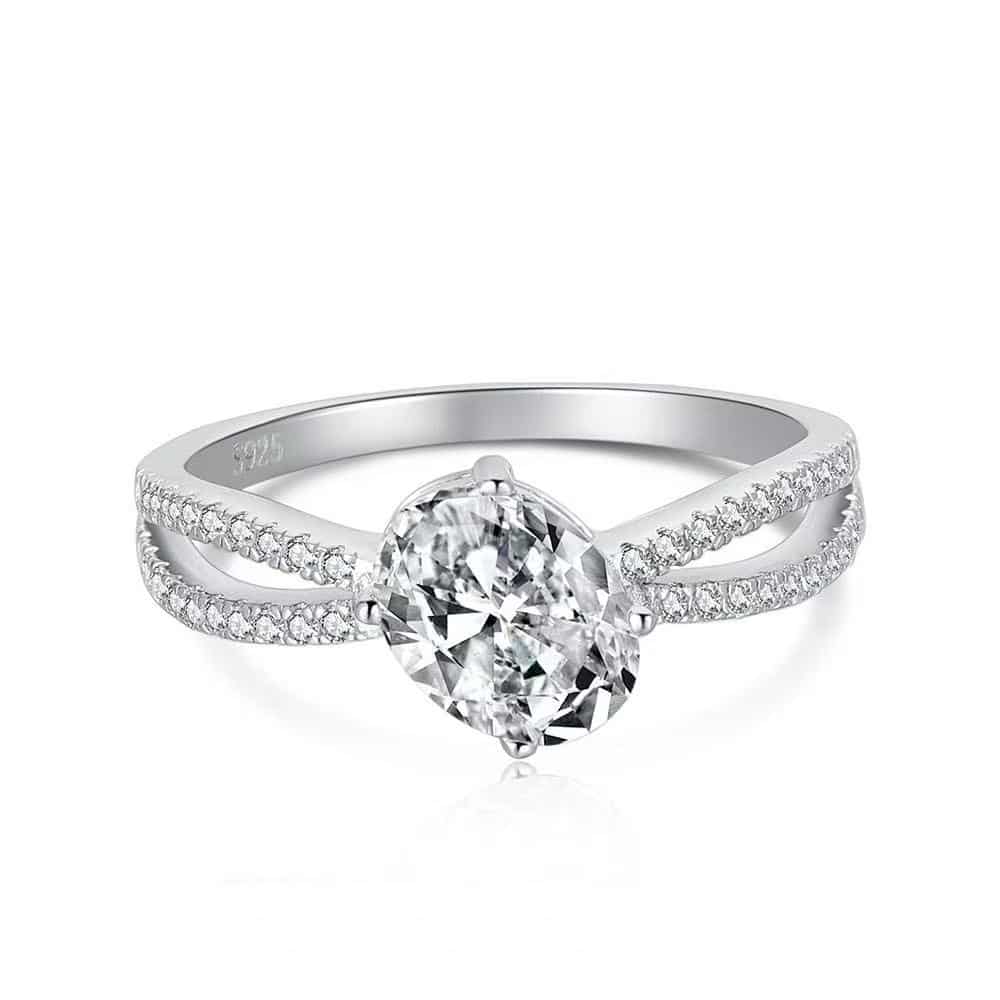 À vos côtés Bague en argent sterling