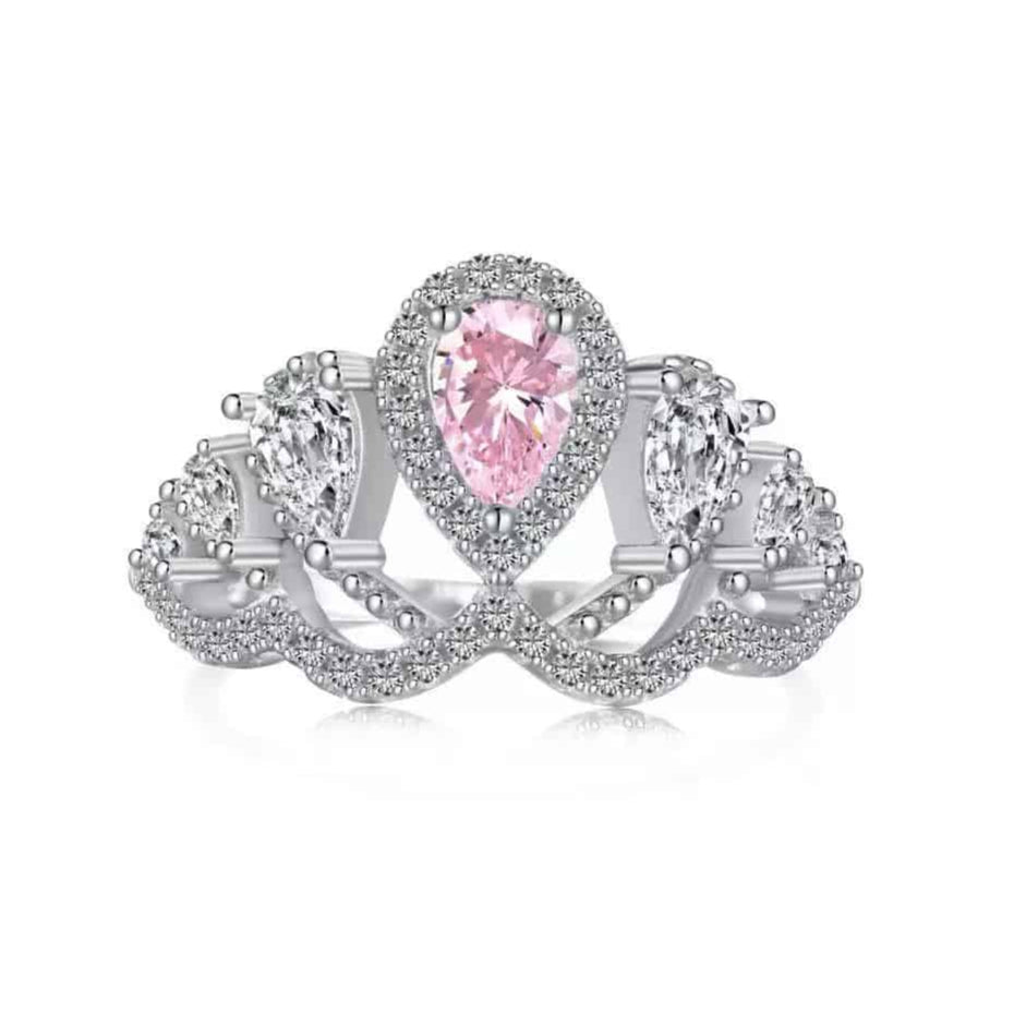 Bague en argent sterling Queen Forever